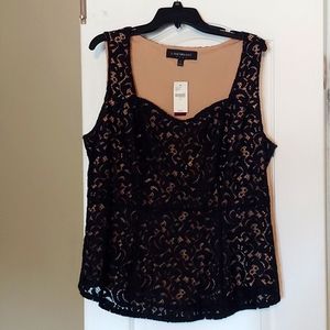 Beautiful black lace top, Perfect for a party